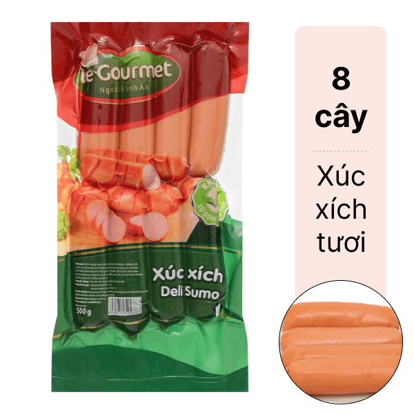 Xúc xích Deli Sumo Le Gourmet gói 500g