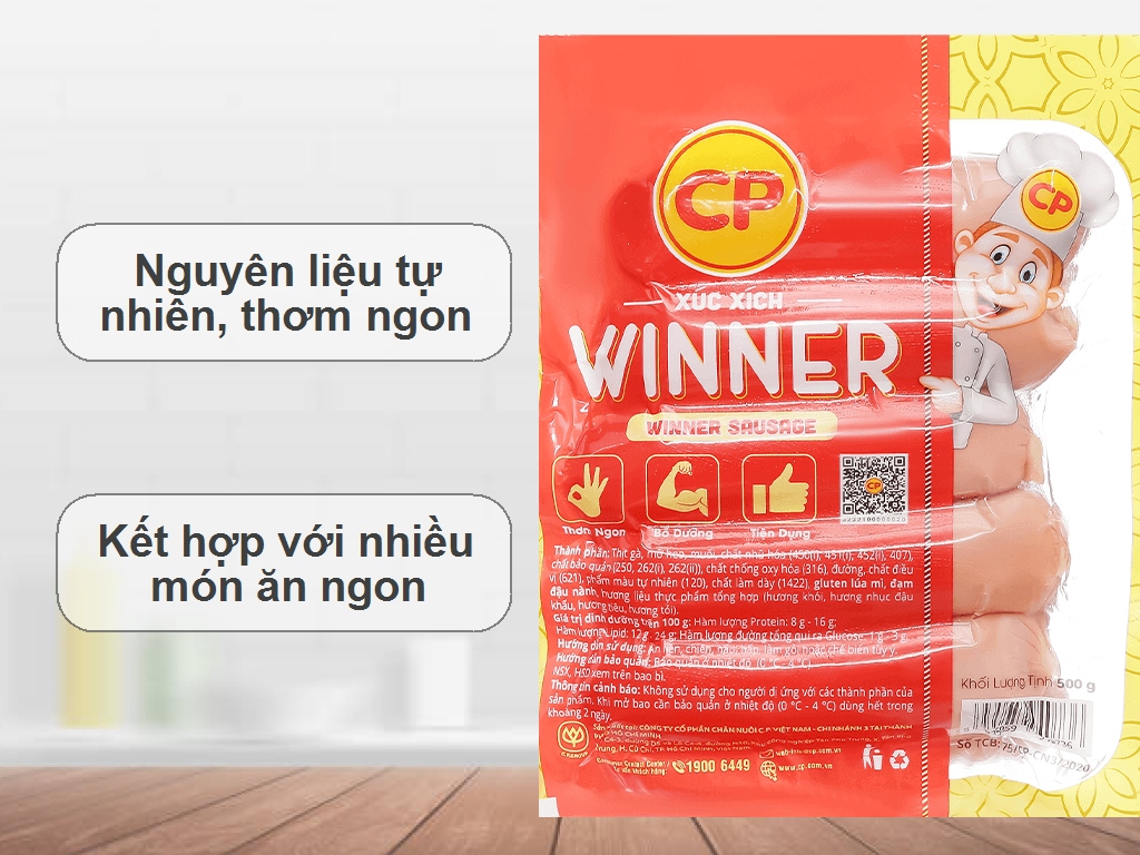 Mua Xúc xích Winner C.P gói 500g giá tốt tại Bách hoá XANH