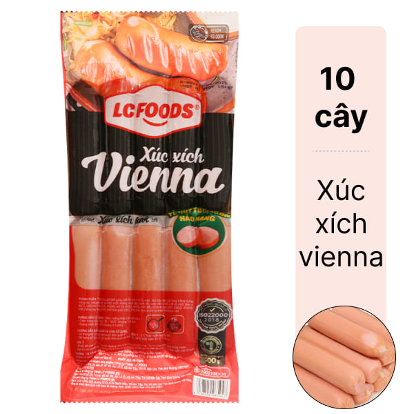 Xúc xích Vienna LC FOODS gói 500g