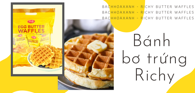 Bánh bơ trứng Richy 15 gói x 18g giá tốt tại Bách hoá XANH