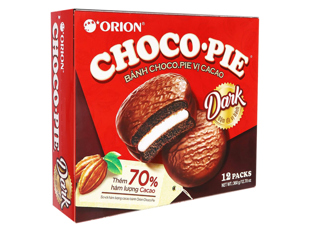 Bánh ca cao Choco-pie 12 cáix30g giá tốt tại Bách hoá XANH