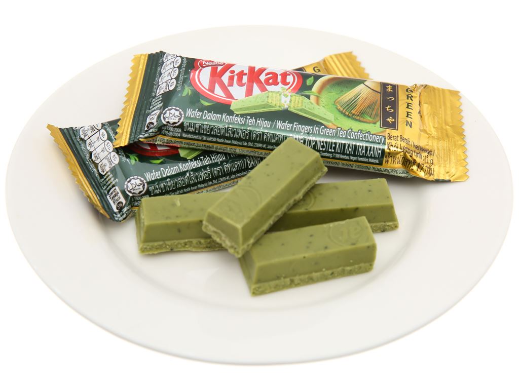 Bánh xốp phủ trà xanh KitKat gói 136g 4