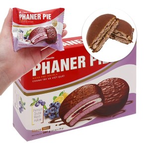 Bánh hỗn hợp socola chanh tây và việt quất Phaner Pie hộp 280g