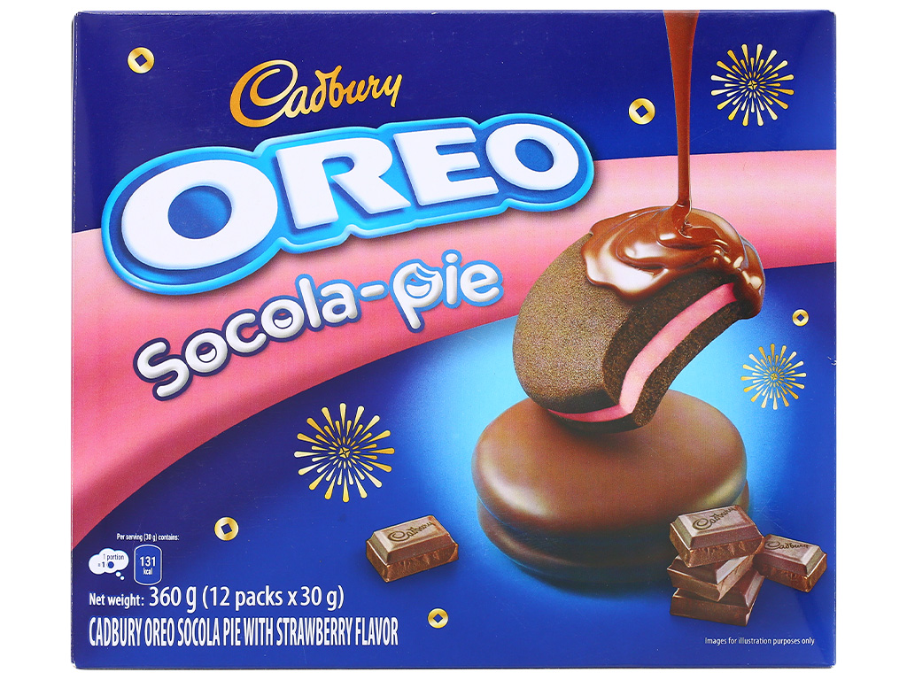 Bánh Oreo Pie socola dâu hộp 360g tại Bách hóa XANH