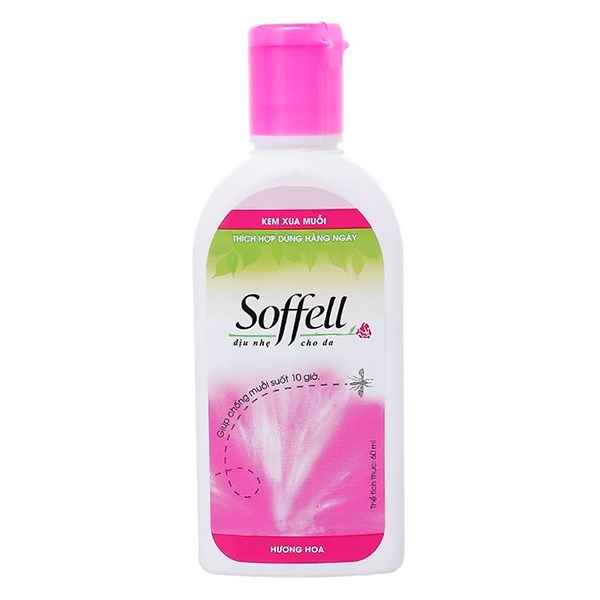 Kem Chống Muỗi Soffell 60 Ml Hương Hoa (Từ 4 Tuổi)