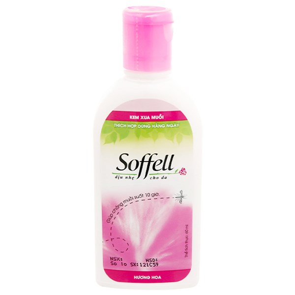 Kem chống muỗi Soffell hương hoa cho bé