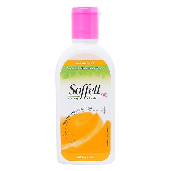 Kem Chống Muỗi Soffell 60 Ml Hương Cam (Từ 4 Tuổi)