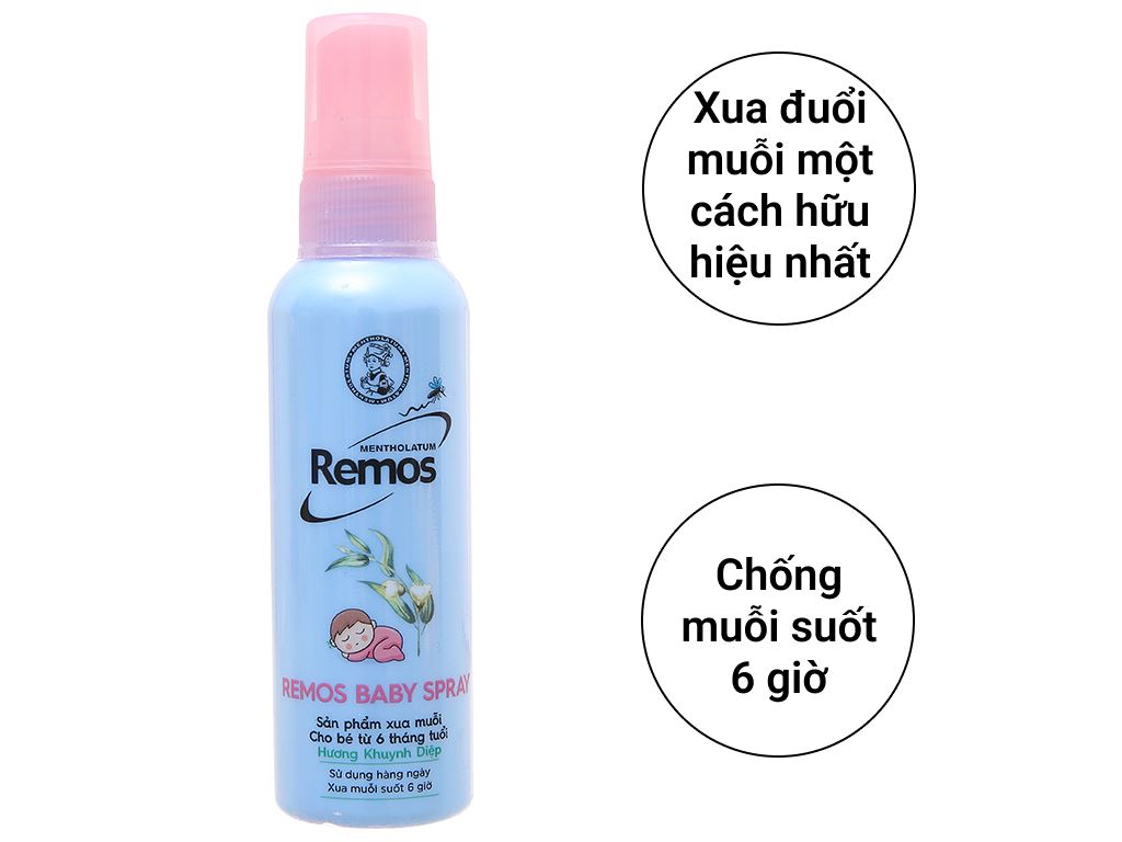 Xịt chống muỗi Remos 60ml 3