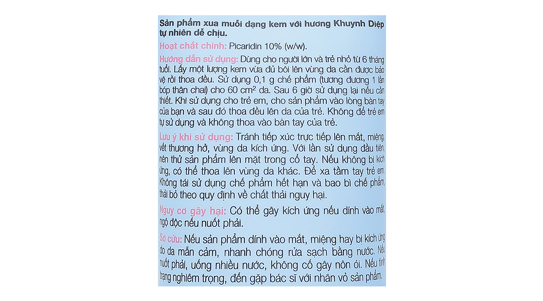 Kem chống muỗi Remos hương khuynh diệp cho bé