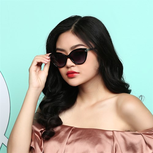 Mắt kính thời trang Nữ Guess GU7658_56_01C Màu Đen - Bạc