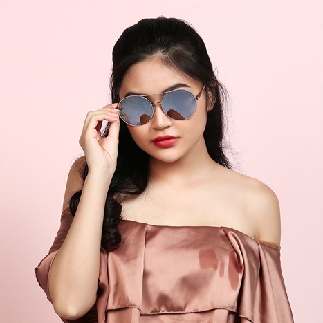 Mắt kính thời trang Nữ Guess GU7559S_60_10C Màu Bạc