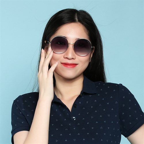 Mắt kính thời trang Nữ Guess GU7606_57_20C Màu Trắng - Bạc