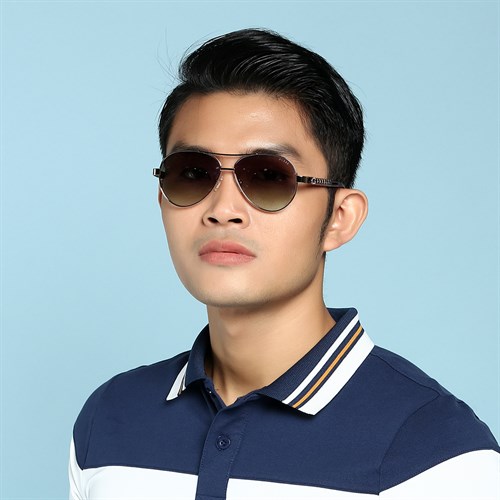 Mắt kính thời trang Nam Guess GU7518S_58_28G Màu Đen - Vàng