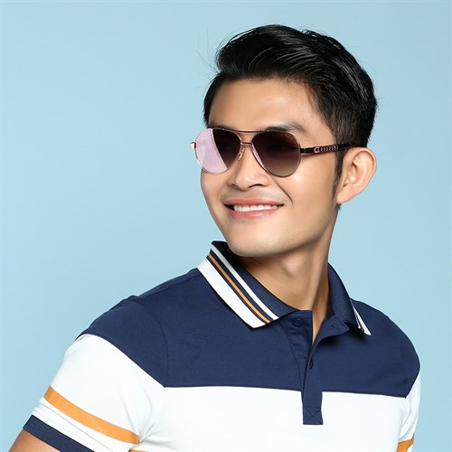 Mắt kính thời trang Nam Guess GU7518S_58_28G Màu Đen - Vàng