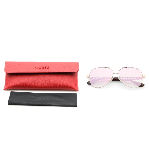 Mắt kính thời trang Nam Guess GU7518S_58_28G Màu Đen - Vàng