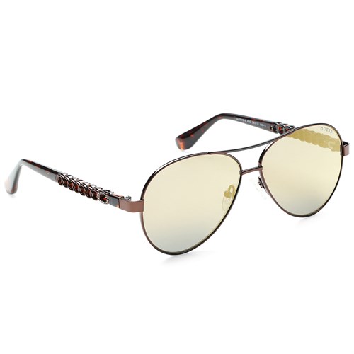 Mắt kính thời trang Nam Guess GU7518S_58_49G Màu Đen - nâu