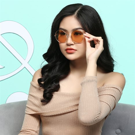 Mắt kính thời trang Unisex Polaroid PLD4052S_55_L7Q_HE Màu Vàng