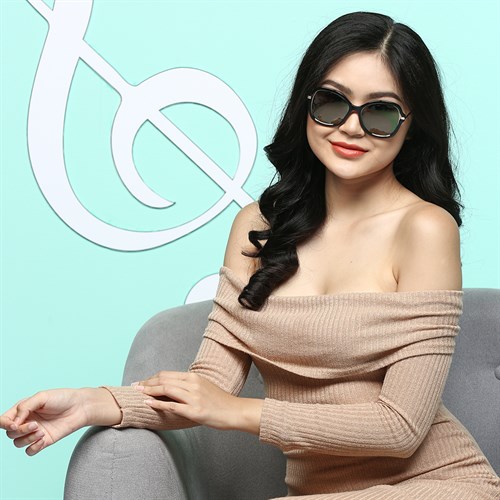 Mắt kính thời trang Nữ Polaroid PLD4068S_55_2M2_LM Màu Đen - Bạc