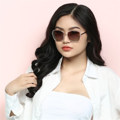 Mắt kính thời trang Nữ Jubilant J85015_55_GUN1 Màu Vàng