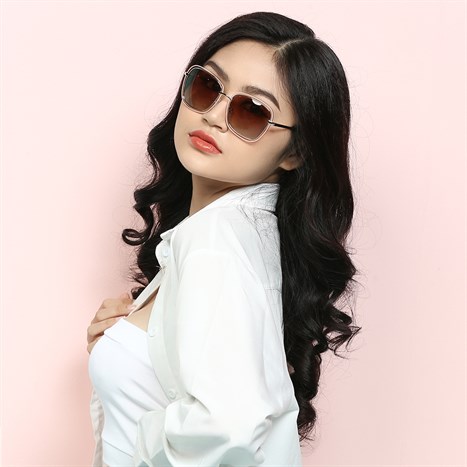 Mắt kính thời trang Nữ Jubilant J85015_55_GUN1 Màu Vàng