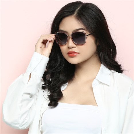 Mắt kính thời trang Nữ Jubilant J85015_55_GUN2 Màu Vàng