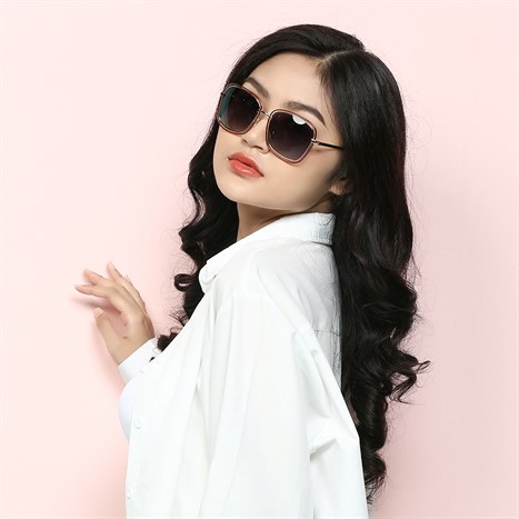 Mắt kính thời trang Nữ Jubilant J85015_55_GUN2 Màu Vàng