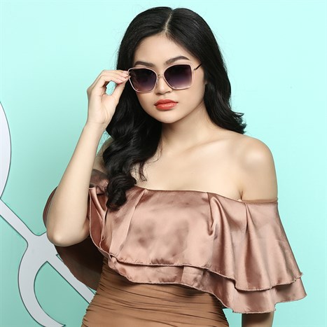 Mắt kính thời trang Nữ Jubilant J85017_57_GD-PK Màu Vàng