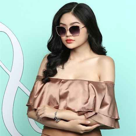 Mắt kính thời trang Nữ Jubilant J85017_57_GD-PK Màu Vàng