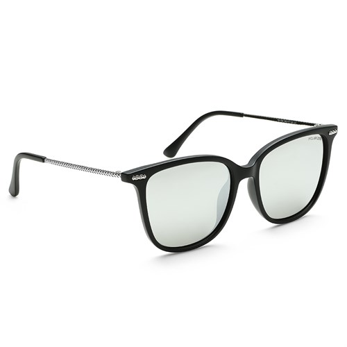 Mắt kính thời trang Unisex Jubilant TR1750_56_C3 Màu Đen - Bạc