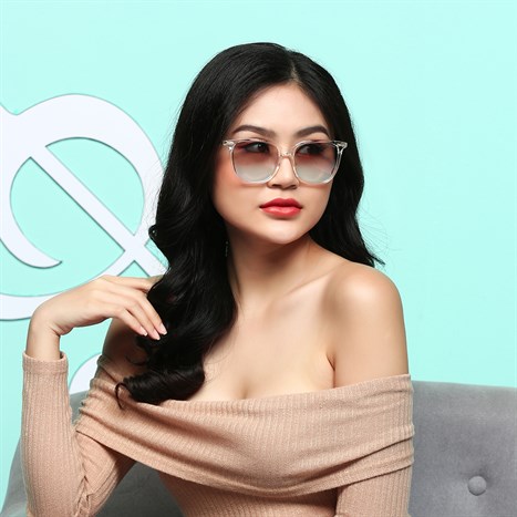 Mắt kính thời trang Unisex Jubilant TR1750_56_C6 Màu Vàng nhạt