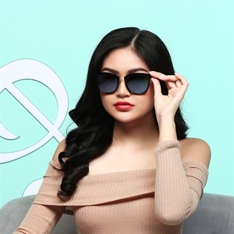 Mắt kính thời trang Unisex Jubilant TR1752_56_C1 Màu Đen