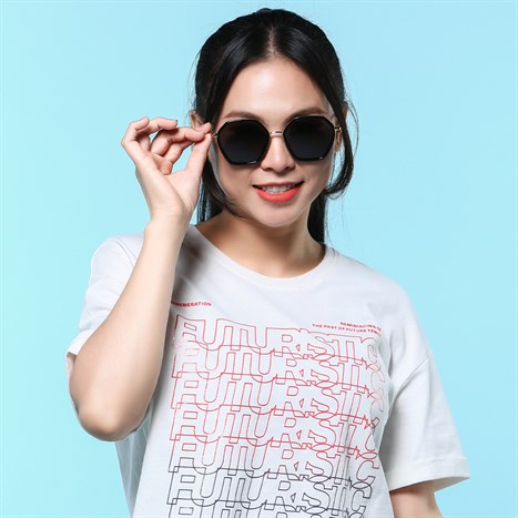 Mắt kính thời trang Nữ Jubilant TR1762_56_C1 Màu Đen - Vàng