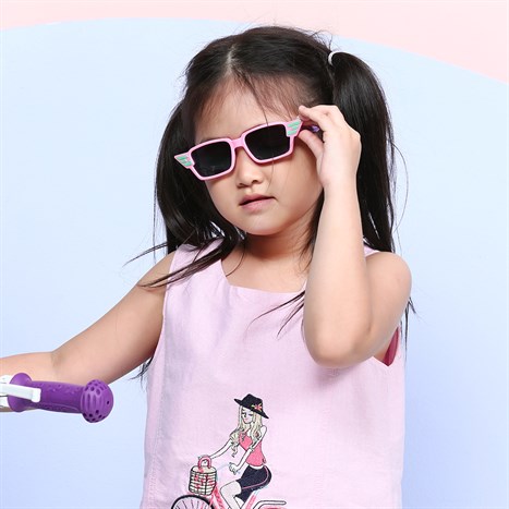 Mắt kính thời trang Trẻ em Kitten 1923-C6 Màu Hồng phấn