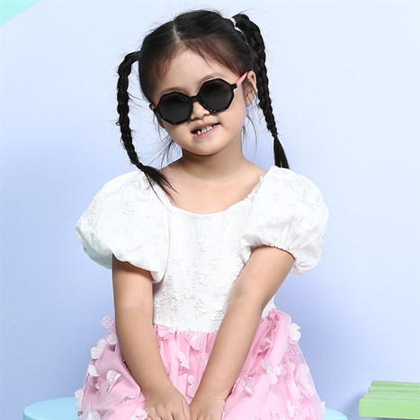 Mắt kính thời trang Trẻ em Kitten 11023-C12 Màu Đen