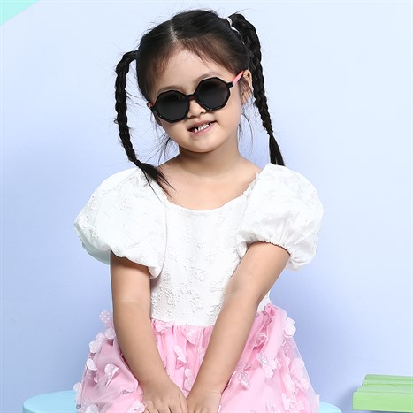 Mắt kính thời trang Trẻ em Kitten 11023-C12 Màu Đen