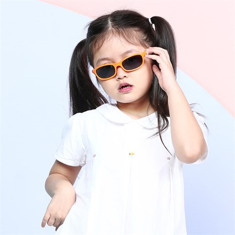 Mắt kính thời trang Trẻ em Kitten 1511-C3 Màu Cam đậm