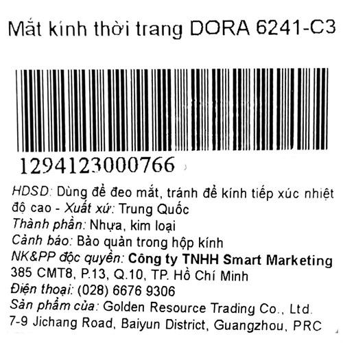 Mắt kính thời trang Nữ Dora 6241-C3 Màu Xanh Dương