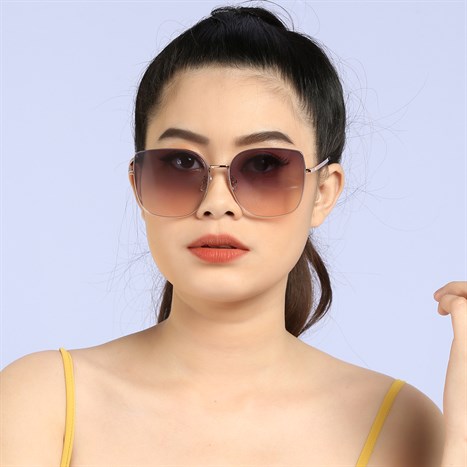 Mắt kính thời trang Nữ Dora 7112-C4 Màu Hồng Gold