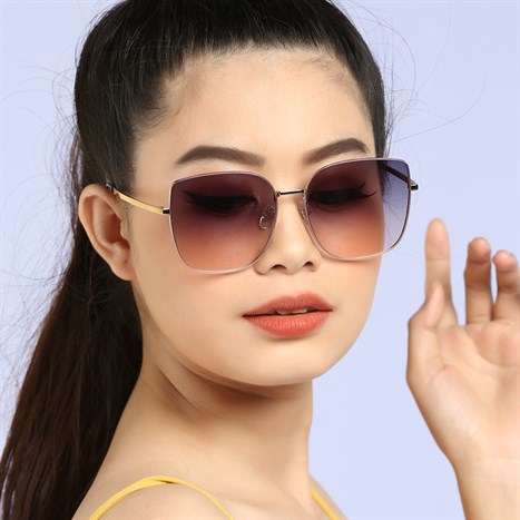 Mắt kính thời trang Nữ Dora 7112-C4 Màu Hồng Gold