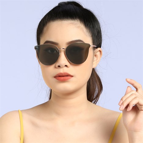 Mắt kính thời trang Nữ Dora 7116-C2 Màu Hồng Gold