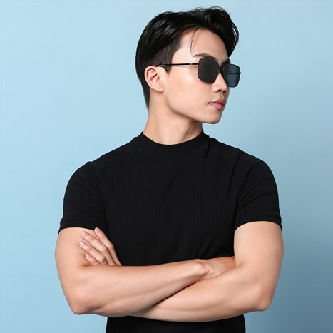 Mắt kính thời trang Nam Dora 7130-C1 Màu Đen