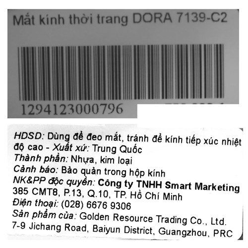 Mắt kính thời trang Nữ Dora 7139-C2 Màu Bạc