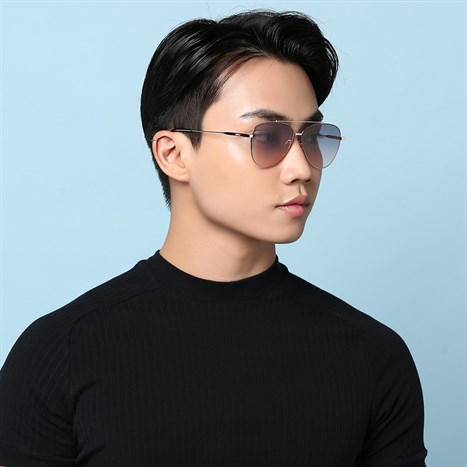 Mắt kính thời trang Nam Dora 7075-C4 Màu Hồng Gold