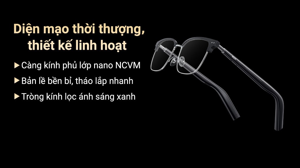 Mắt kính phát nhạc Xiaomi Mijia Smart Audio Glasses Browline (BHR08VXGL)