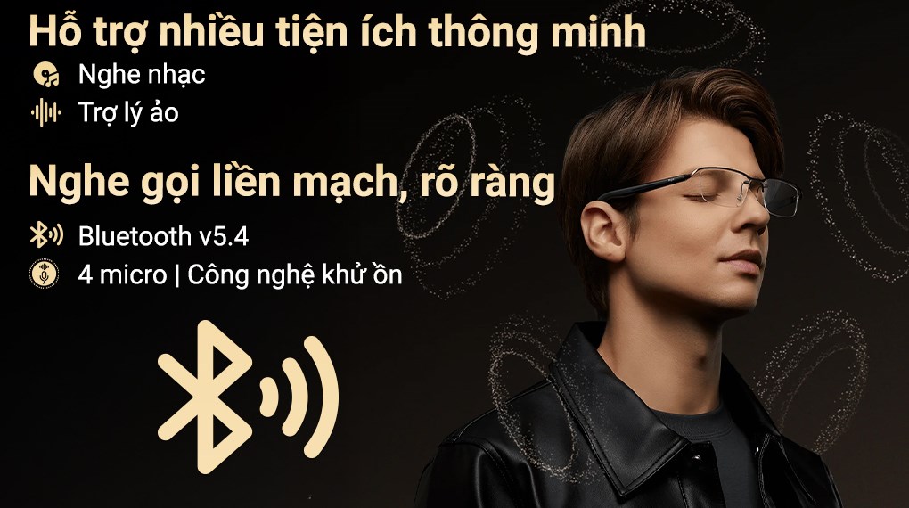Mắt kính phát nhạc Xiaomi Mijia Smart Audio Glasses Titanium (BHR08VZGL)