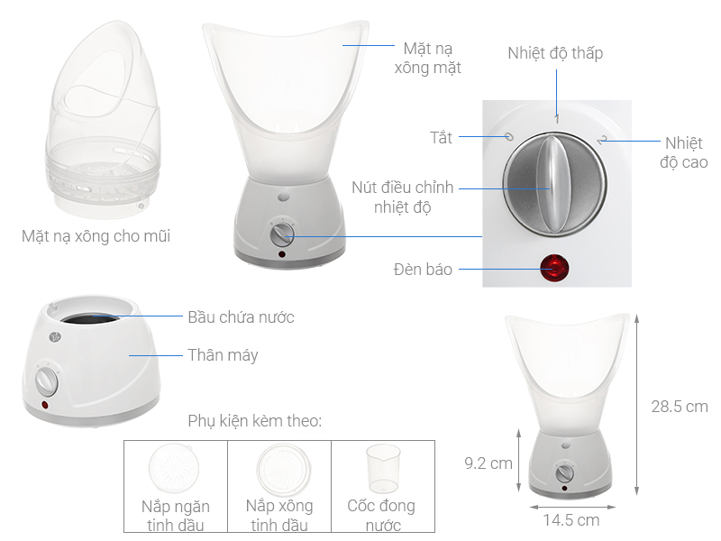 Máy xông hơi mặt nóng Rio Beauty FSTE