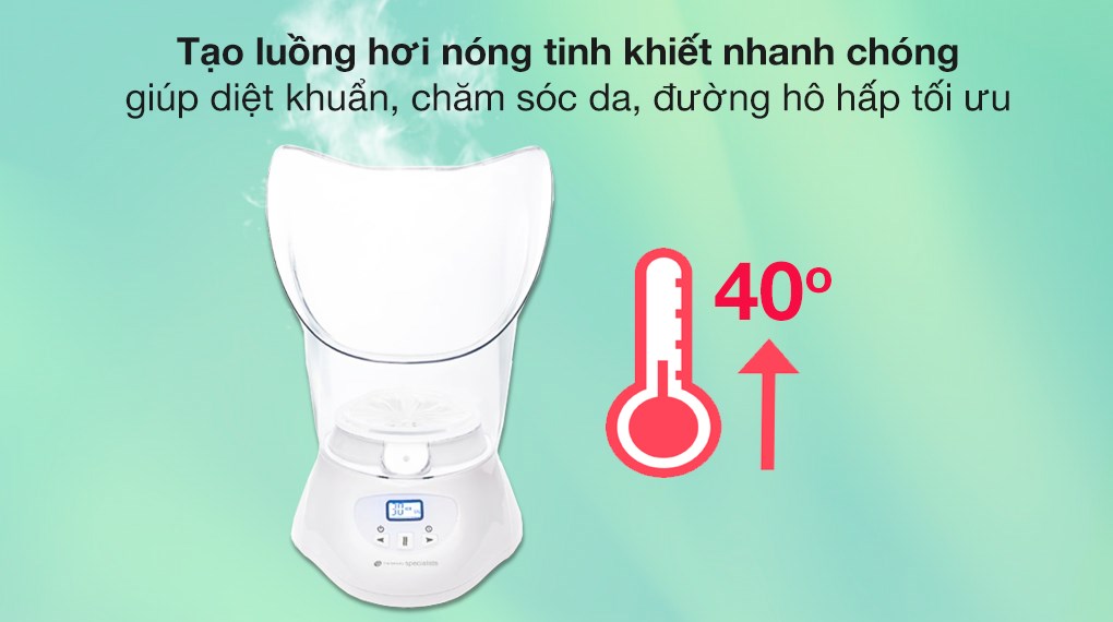 Máy xông hơi mặt và mũi ion nóng Rio Beauty FSTE2-EU