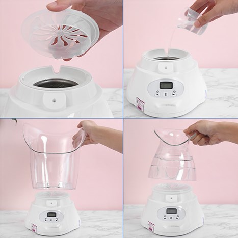 Máy xông hơi mặt và mũi ion nóng Rio Beauty FSTE2-EU Màu Trắng