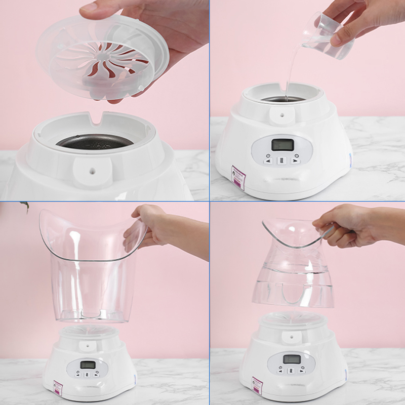 Máy xông hơi mặt và mũi ion nóng Rio Beauty FSTE2-EU Màu Trắng