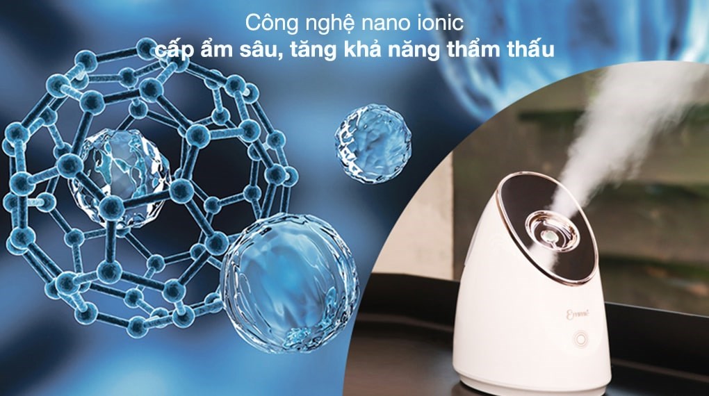 Máy xông hơi mặt Nano Ionic Emmié MC-109